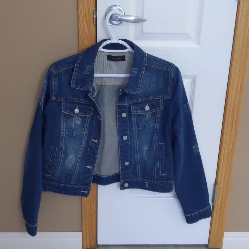 Cropped denim jacket / size M